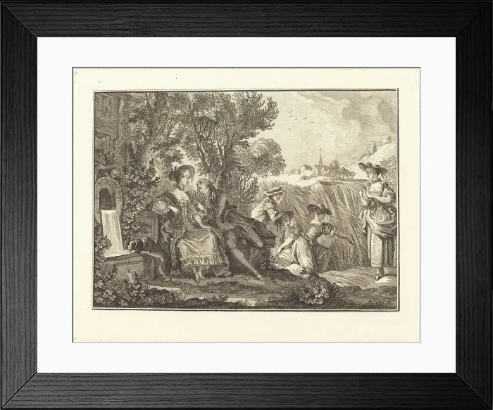 Framed Print : L'ete. Creators: Joseph de Longueil, Charles Eisen Framed Print : L'ete. Creators: Joseph de Longueil, Charles Eisen