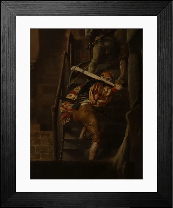 Framed Print : Le Guet-apens, 1869. Creator: Louis Leloir Framed Print : Le Guet-apens, 1869. Creator: Louis Leloir
