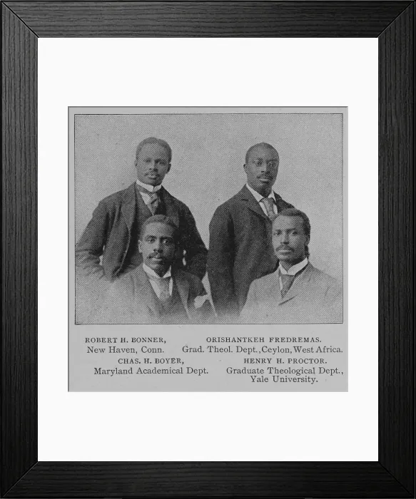 Framed Print : Robert H. Bonner, New Haven, Conn. Orishantkeh Fredremas, Grad. Theol. Dept. Ceylon... 1902. Creator: Unknown Framed Print : Robert H. Bonner, New Haven, Conn. Orishantkeh Fredremas, Grad. Theol. Dept. Ceylon... 1902. Creator: Unknown