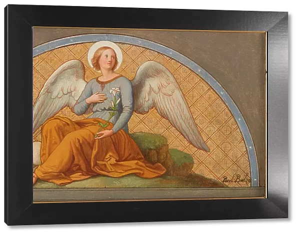 Esquisse pour l'église Saint-Joseph : L'Ange de douceur et de chasteté - Apothéose... 1870. Creator: Jean-Paul-Etienne Balze