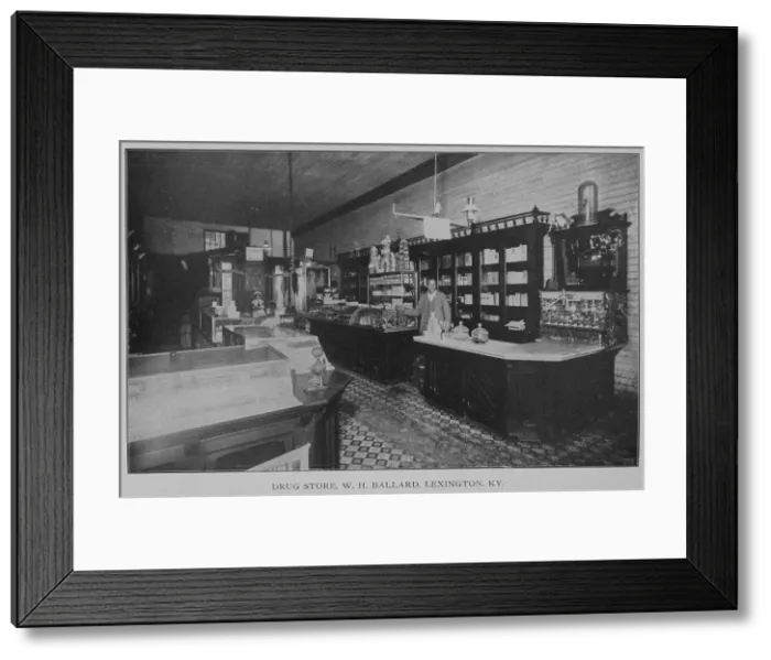Framed Print : Drug store, W. H. Ballard, Lexington, Ky. 1902. Creator: Unknown Framed Print : Drug store, W. H. Ballard, Lexington, Ky. 1902. Creator: Unknown