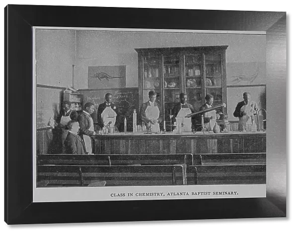 Class in chemistry, Atlanta Baptist Seminary, 1902. Creator: Unknown