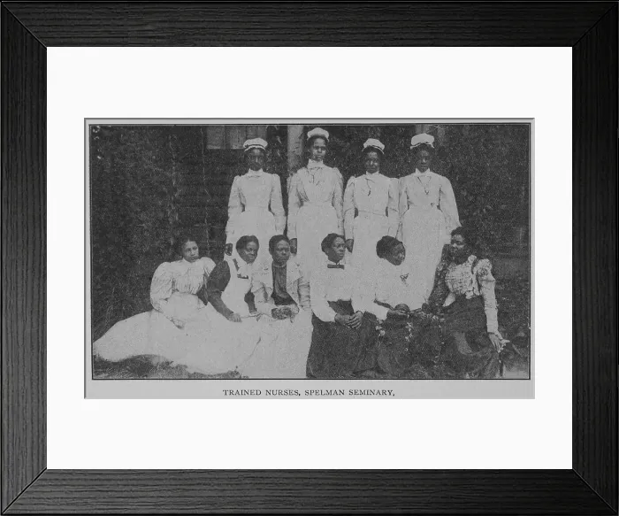 Framed Print : Trained nurses, Spelman Seminary, 1902. Creator: Unknown Framed Print : Trained nurses, Spelman Seminary, 1902. Creator: Unknown