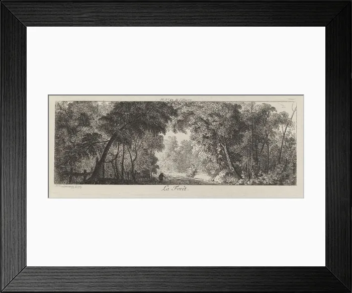 Framed Print : La Forêt, 1767. Creator: Antoine de Marcenay Ghuy Framed Print : La Forêt, 1767. Creator: Antoine de Marcenay Ghuy