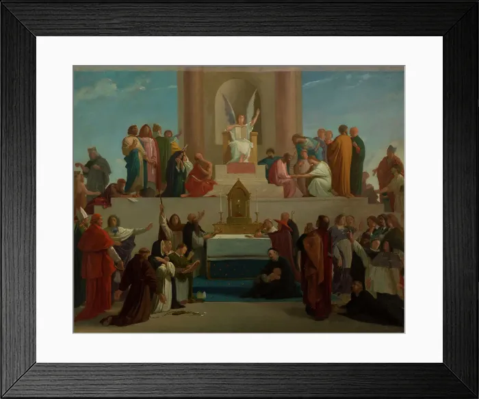Framed Print : Sketch for the chapel of the Sorbonne : Theology, 1870. Creator: Louis Charles Timbal Framed Print : Sketch for the chapel of the Sorbonne : Theology, 1870. Creator: Louis Charles Timbal
