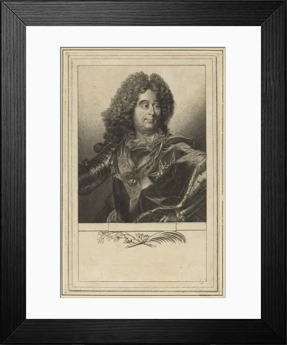 Framed Print : Louis Hector, duc de Villars, 1778. Creator: Antoine de Marcenay Ghuy Framed Print : Louis Hector, duc de Villars, 1778. Creator: Antoine de Marcenay Ghuy