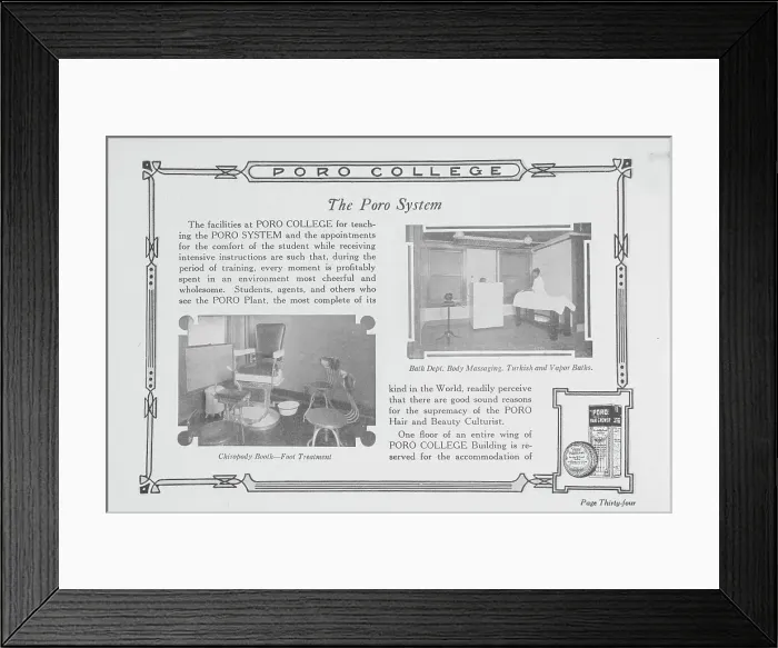 Framed Print : The Poro system; Bath dept.; Chiropody booth- foot treatment, 1922. Creator: Unknown Framed Print : The Poro system; Bath dept.; Chiropody booth- foot treatment, 1922. Creator: Unknown