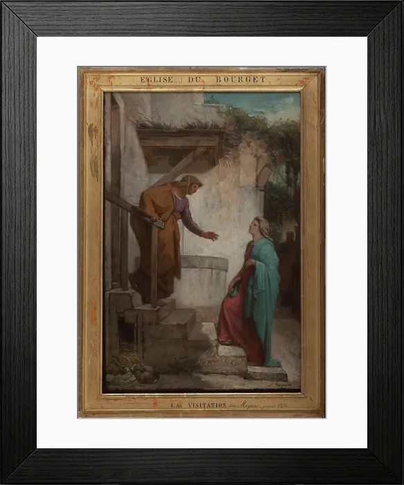 Framed Print : Esquisse pour l'église du Bourget : La Visitation, 1872. Creator: Jules-Joseph Meynier Framed Print : Esquisse pour l'église du Bourget : La Visitation, 1872. Creator: Jules-Joseph Meynier