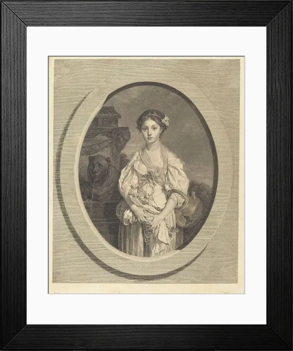 Framed Print : The Broken Jug. ( La cruche cassee), 1773. Creator: Jean Massard Framed Print : The Broken Jug. ( La cruche cassee), 1773. Creator: Jean Massard