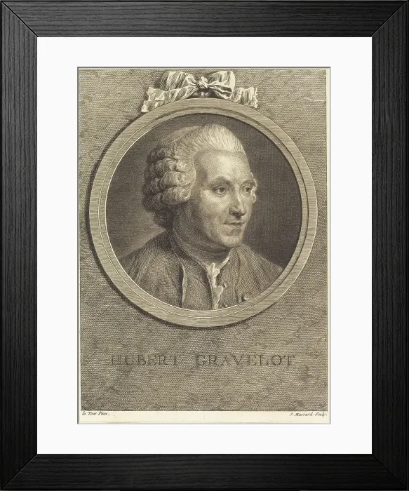 Framed Print : Hubert Gravelot. Creator: Jean Massard Framed Print : Hubert Gravelot. Creator: Jean Massard