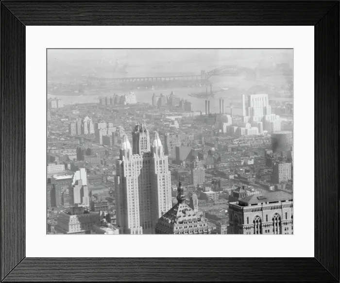 Framed Print : New York City views, between 1931 and 1938. Creator: Arnold Genthe Framed Print : New York City views, between 1931 and 1938. Creator: Arnold Genthe