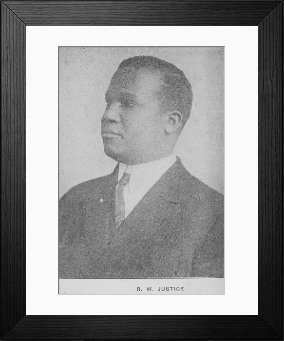 Framed Print : R. W. Justice, 1918-1922. Creator: Unknown Framed Print : R. W. Justice, 1918-1922. Creator: Unknown