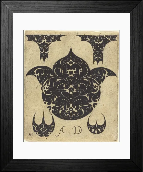 Framed Print : Ornament. Creator: Master AD Framed Print : Ornament. Creator: Master AD