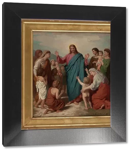 Esquisse pour l'église Notre-Dame-des-Blancs-Manteaux : Le Christ au milieu des enfants, 1873. Creator: Charles-Henri Hilaire Michel