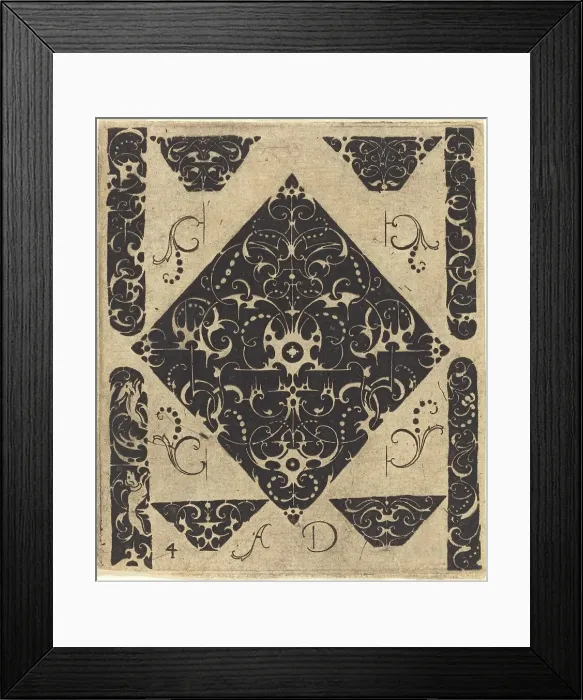 Framed Print : Ornament. Creator: Master AD Framed Print : Ornament. Creator: Master AD