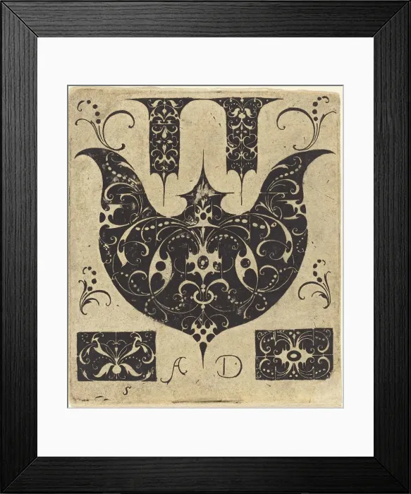 Framed Print : Ornament. Creator: Master AD Framed Print : Ornament. Creator: Master AD