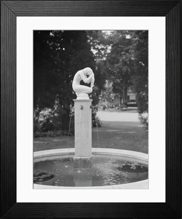 Framed Print : Paul Manship statue in the Griffin or Nissen Garden, 1931 June 14. Creator: Arnold Genthe Framed Print : Paul Manship statue in the Griffin or Nissen Garden, 1931 June 14. Creator: Arnold Genthe