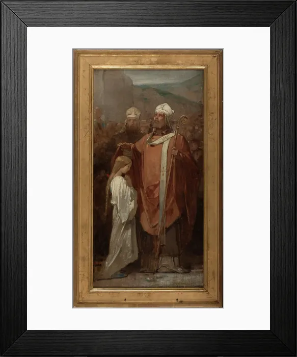 Framed Print : Esquisse pour l'église de Fontenay-sous-Bois : La Consécration de sainte Geneviève, 1874. Creator: Eugène Médard Framed Print : Esquisse pour l'église de Fontenay-sous-Bois : La Consécration de sainte Geneviève, 1874. Creator: Eugène Médard