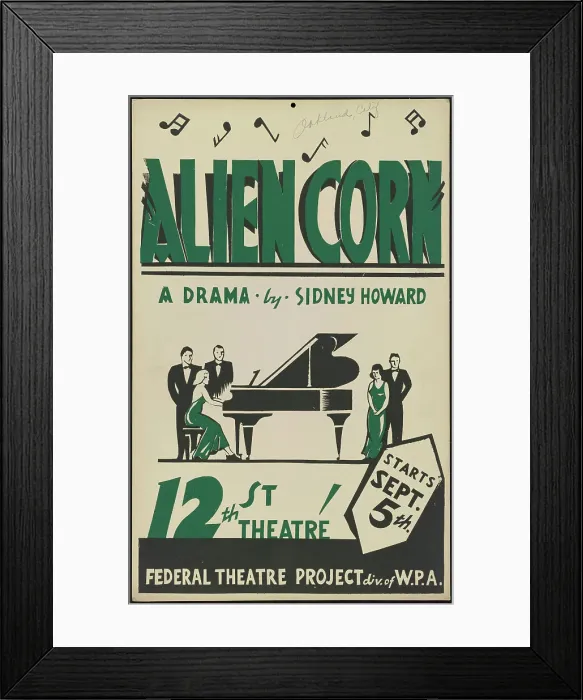Framed Print : Alien Corn, [193-]. Creator: Unknown