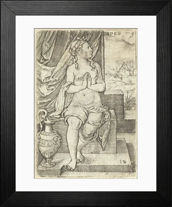 Framed Print : Spes (Hope). Creator: Master I. B Framed Print : Spes (Hope). Creator: Master I. B