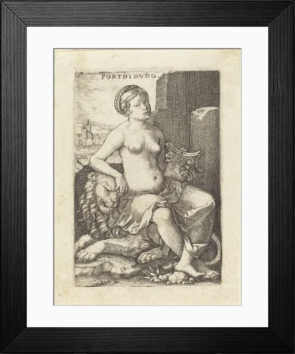 Framed Print : Fortitudo. Creator: Master I. B Framed Print : Fortitudo. Creator: Master I. B