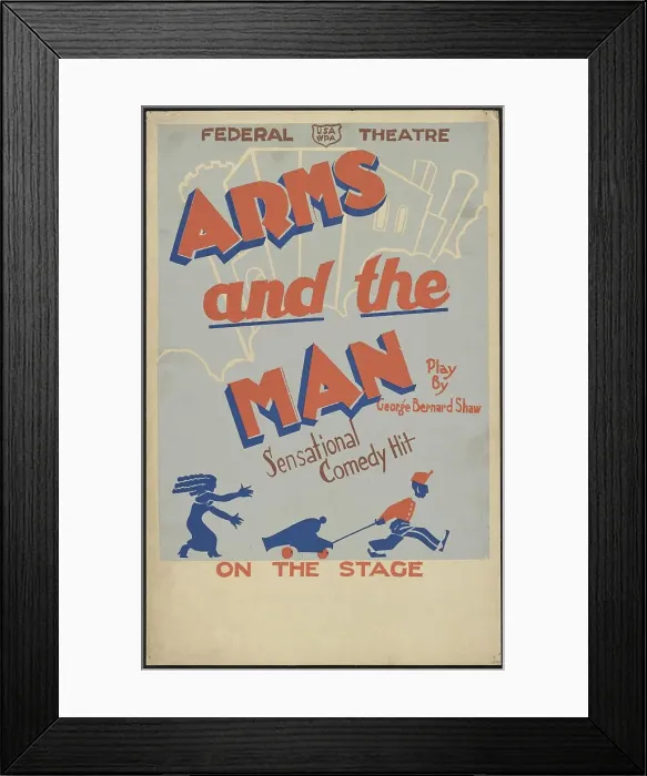 Framed Print : Arms and the Man, [193-]. Creator: Unknown