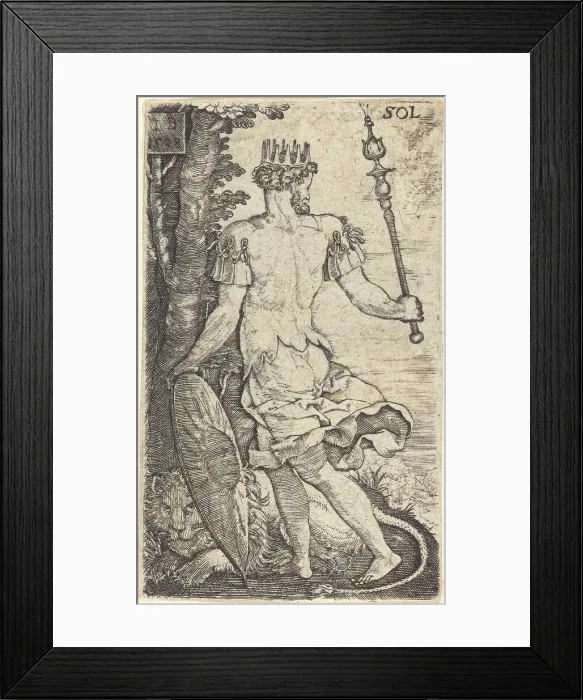 Framed Print : Sol (The Sun), 1528. Creator: Master I. B Framed Print : Sol (The Sun), 1528. Creator: Master I. B