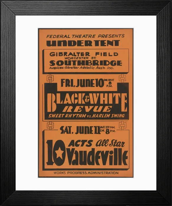 Framed Print : Black and White Revue, [193-]. Creator: Unknown