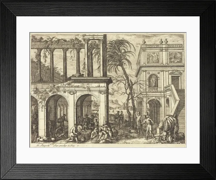 Framed Print : The Adoration of the Shepherds. Creator: Henri Mauperché Framed Print : The Adoration of the Shepherds. Creator: Henri Mauperché