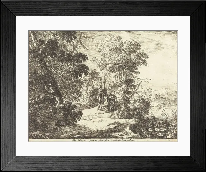 Framed Print : The Flaying of Marsyas. Creator: Henri Mauperché Framed Print : The Flaying of Marsyas. Creator: Henri Mauperché
