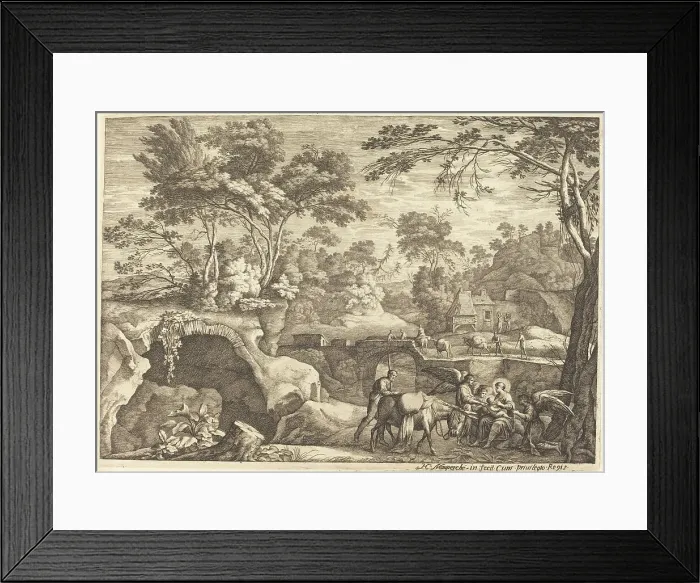 Framed Print : The Flight into Egypt. Creator: Henri Mauperché Framed Print : The Flight into Egypt. Creator: Henri Mauperché