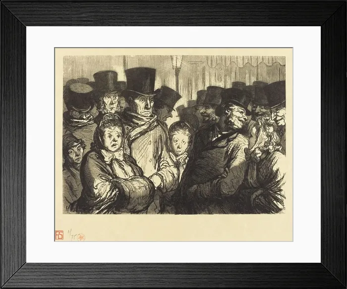 Framed Print : Boulevard du Temple a minuit, 1862. Creator: Charles Maurand Framed Print : Boulevard du Temple a minuit, 1862. Creator: Charles Maurand