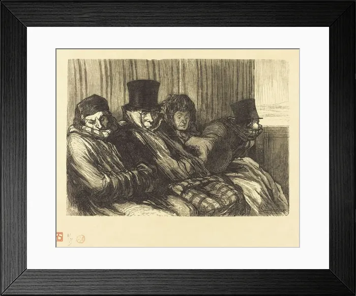 Framed Print : Train de plaisir, 1862. Creator: Charles Maurand Framed Print : Train de plaisir, 1862. Creator: Charles Maurand