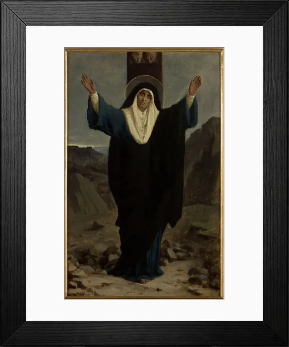 Framed Print : Esquisse pour l'église de Bagnolet : Mater dolorosa, 1878. Creator: Pierre Fritel Framed Print : Esquisse pour l'église de Bagnolet : Mater dolorosa, 1878. Creator: Pierre Fritel