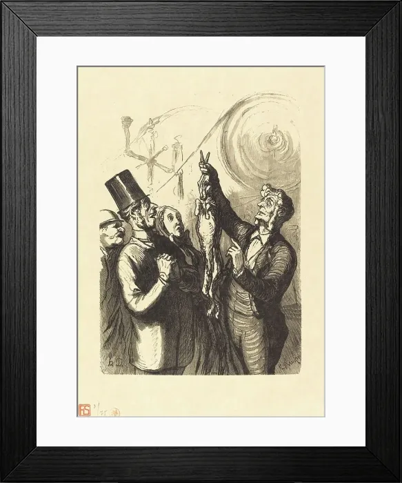 Framed Print : Exposition universelle: La Fabricant de chapeaux de feutre, 1867. Creator: Charles Maurand Framed Print : Exposition universelle: La Fabricant de chapeaux de feutre, 1867. Creator: Charles Maurand