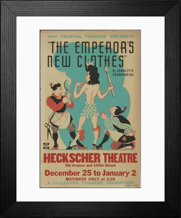 Framed Print : The Emperor's New Clothes, [193-]. Creator: Unknown