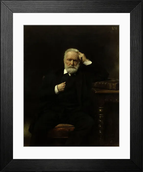 Framed Print : Portrait de M. Victor Hugo, 1879. Creator: Leon Joseph Florentin Bonnat