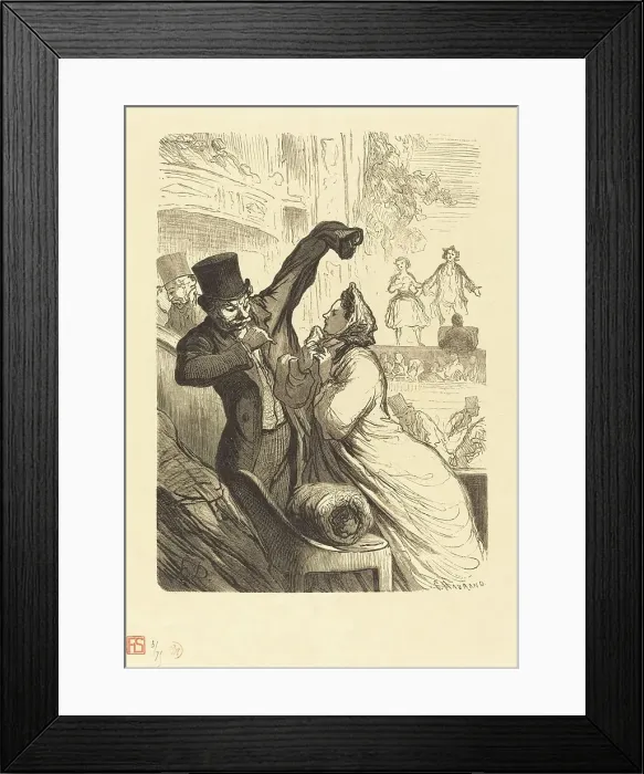 Framed Print : Le Couplet final, 1862. Creator: Charles Maurand Framed Print : Le Couplet final, 1862. Creator: Charles Maurand