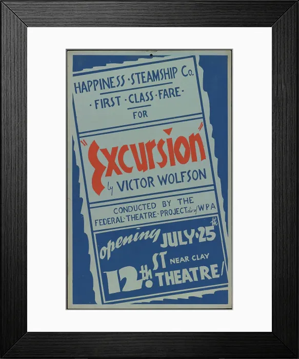 Framed Print : Excursion, [193-]. Creator: Unknown