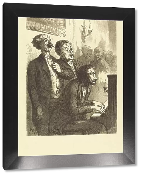Les Chanteurs de salon, 1862. Creator: Charles Maurand