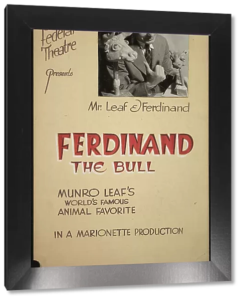 Ferdinand the Bull, [193-]. Creator: Unknown