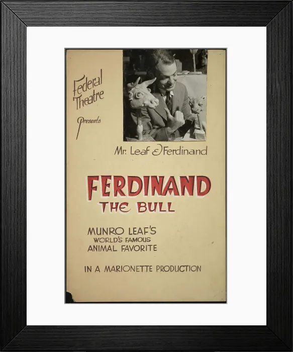 Framed Print : Ferdinand the Bull, [193-]. Creator: Unknown