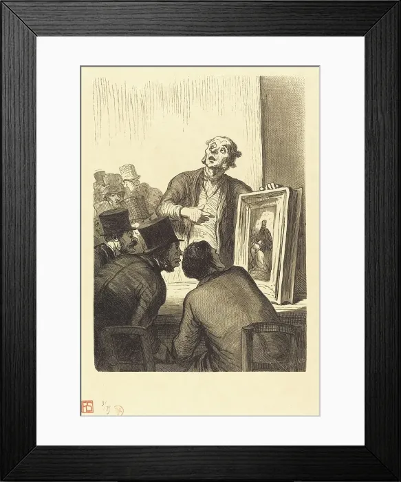 Framed Print : L'Hotel des Commissaires-priseurs: L'Expert, 1863. Creator: Charles Maurand Framed Print : L'Hotel des Commissaires-priseurs: L'Expert, 1863. Creator: Charles Maurand