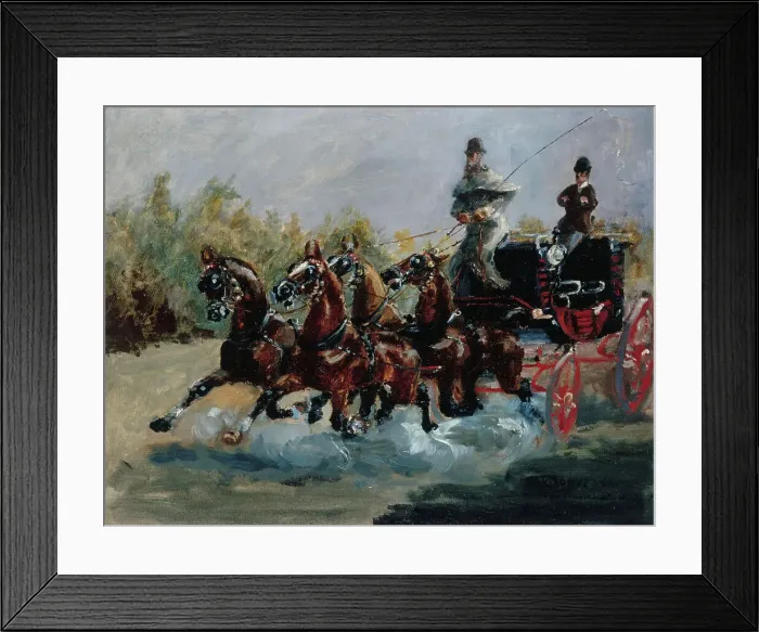 Framed Print : Nice, souvenir de la promenade des Anglais, 1880. Creator: Henri de Toulouse-Lautrec Framed Print : Nice, souvenir de la promenade des Anglais, 1880. Creator: Henri de Toulouse-Lautrec