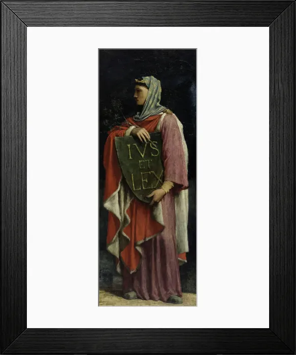 Framed Print : Le Droit Ecrit, 1881. Creator: Jules Elie Delaunay Framed Print : Le Droit Ecrit, 1881. Creator: Jules Elie Delaunay