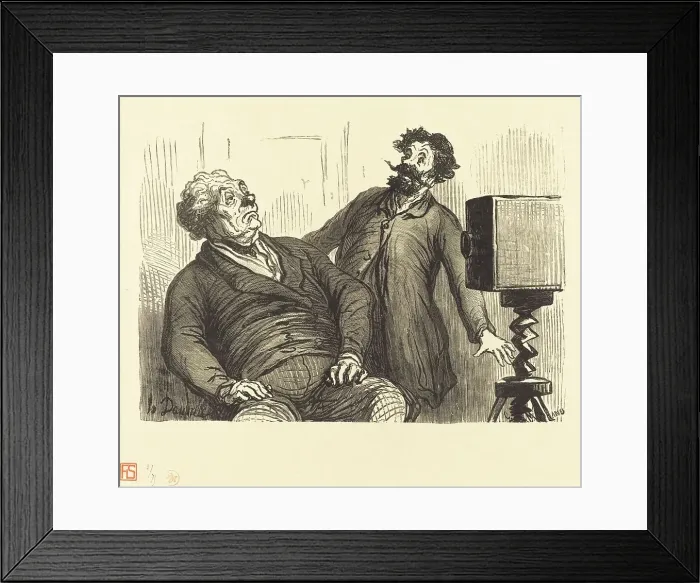 Framed Print : Photographes et photographies, 1862. Creator: Charles Maurand Framed Print : Photographes et photographies, 1862. Creator: Charles Maurand