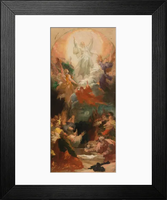 Framed Print : Sketch for the church of Notre-Dame-de-la-Croix : the Assumption, 1882. Creator: Xavier-Alphonse Monchablon Framed Print : Sketch for the church of Notre-Dame-de-la-Croix : the Assumption, 1882. Creator: Xavier-Alphonse Monchablon