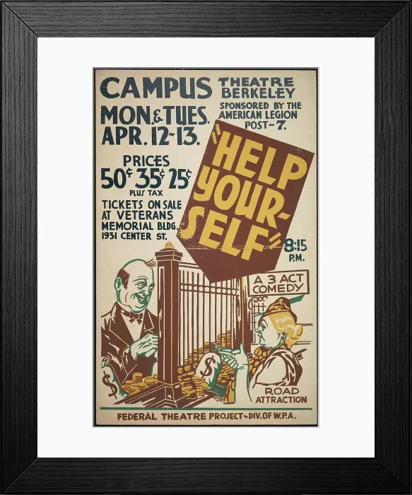Framed Print : Help Yourself, [193-]. Creator: Unknown