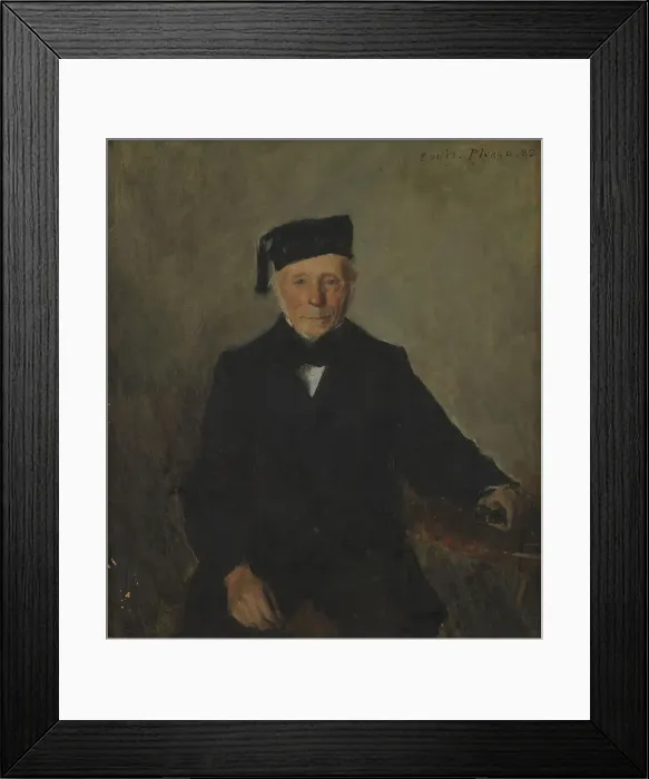 Framed Print : Portrait d'un vieillard, 1882. Creator: Louis Picard Framed Print : Portrait d'un vieillard, 1882. Creator: Louis Picard