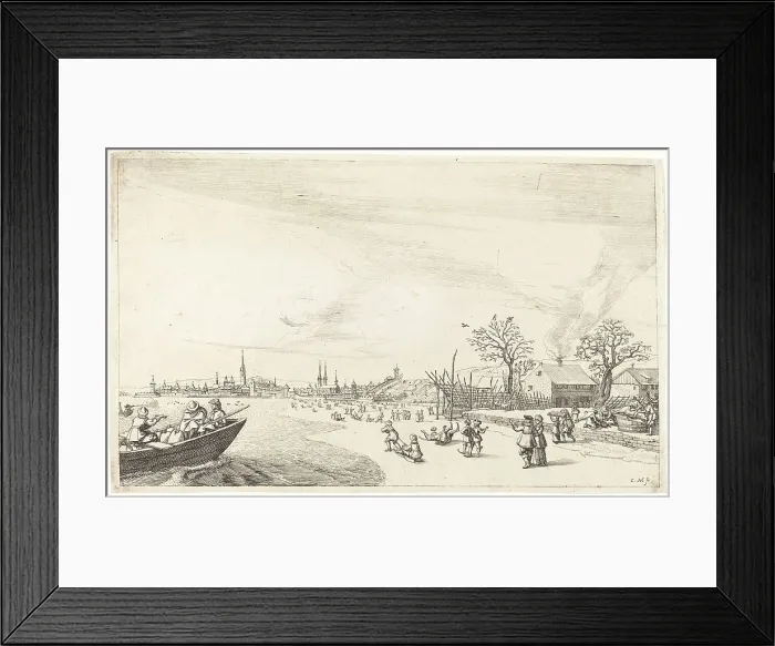 Framed Print : Winter, 1649. Creator: Conrad Meyer
